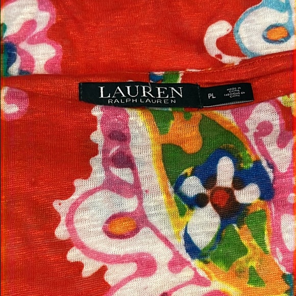 Lauren Ralph Lauren linen blend paisley floral dress - Picture 3 of 5